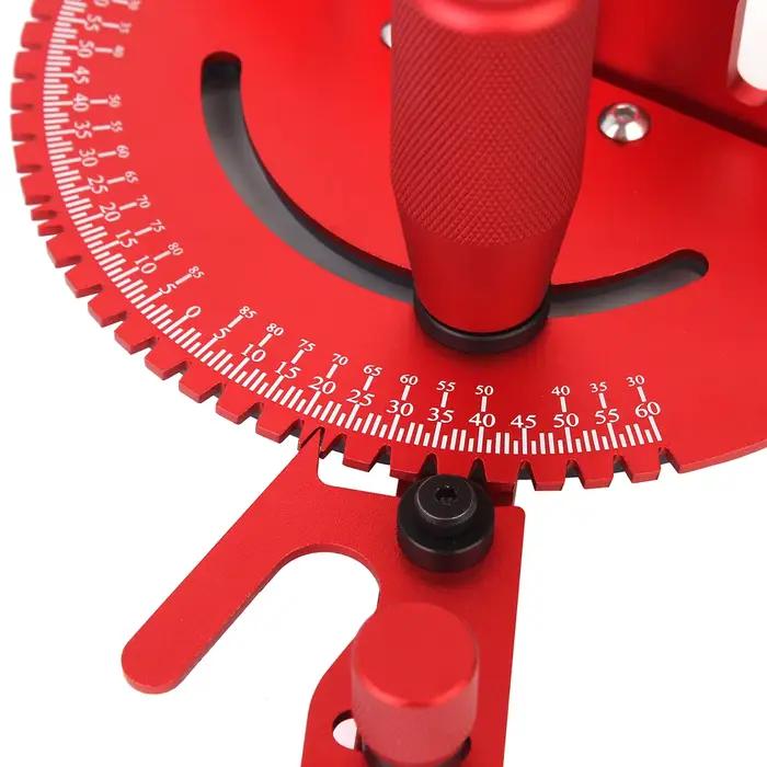 1 ensemble de jauges à onglet et clôture de 400MM avec arrêt de piste, règle d'angle d'assemblage po