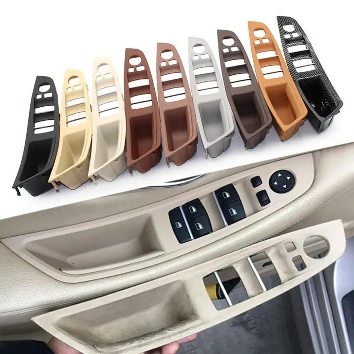 Panneau d'accoudoir de porte F10, intérieur de voiture avant gauche, Beige, noir, marron, poignée de