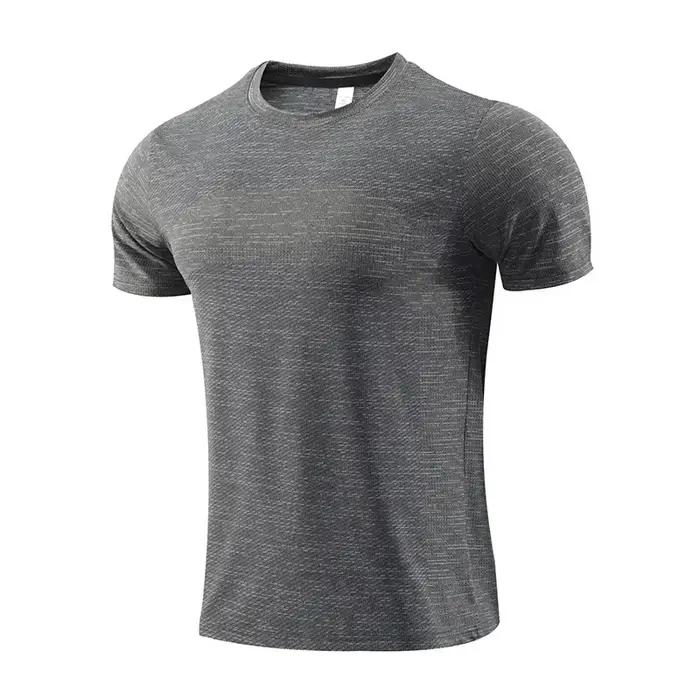 T-Shirt de Sport multicolore à manches courtes, séchage rapide, maillots de gymnastique, chemise de