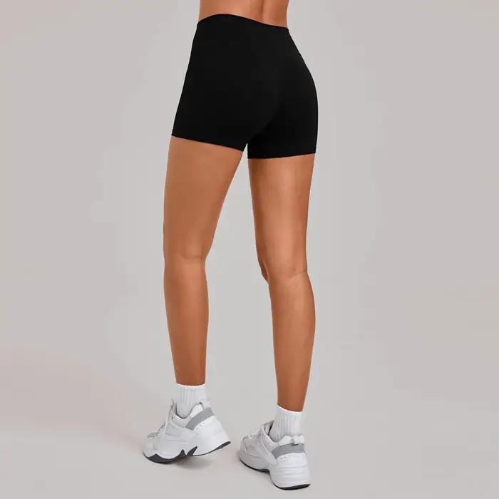 Shorts de yoga moulants Ning Yu pour femmes, taille haute et ajustés, shorts de fitness, shorts de c