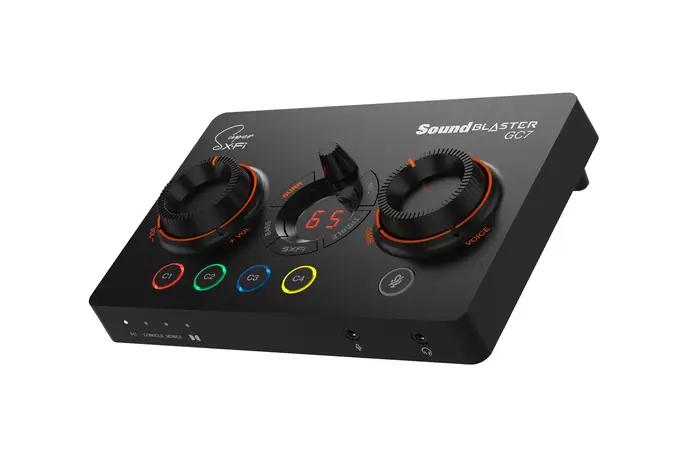 Creative Sound Blaster GC7 Jeu Streaming DAC Amp ft Boutons programmables, Super X-Fi, Surround virt