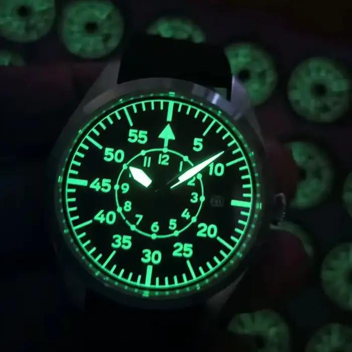 Flieger Montre pilote A Type B aviateur champ automatique Reloj Piloto Relogio Montre-bracelet mécan
