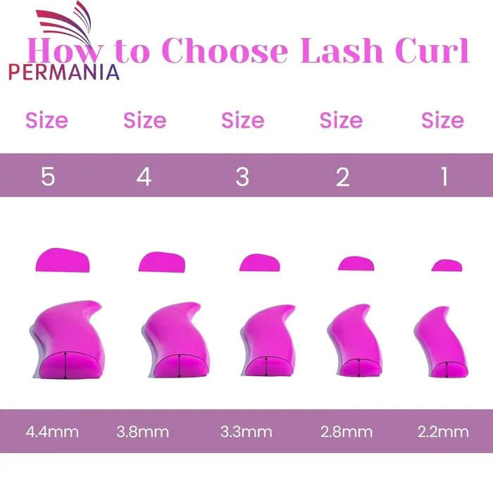 Permaina – tiges de levage de cils coréennes, 5 tailles, bouclier de levage de cils sans colle à for