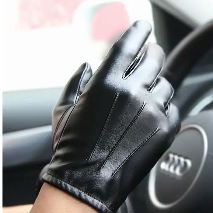 Gants de voiture à écran tactile gants en cuir respirants à doigt complet Moto Motocross gants de sp
