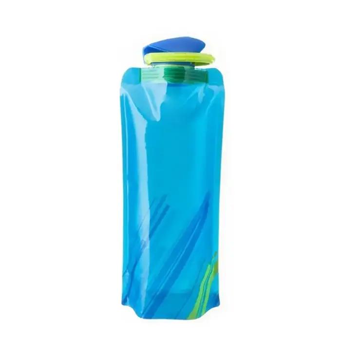 Sac d'eau pliable ultraléger Portable 700ml, pochette pour bouteille d'eau, fournitures de Sport de