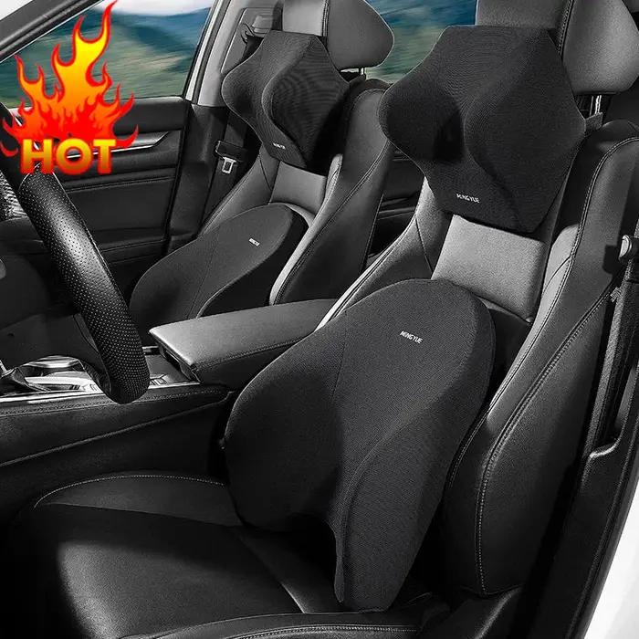 Oreiller de Soutien Lombaire et Cou en Mousse à Mémoire de Forme pour Voiture, Coussin Universel, Ac