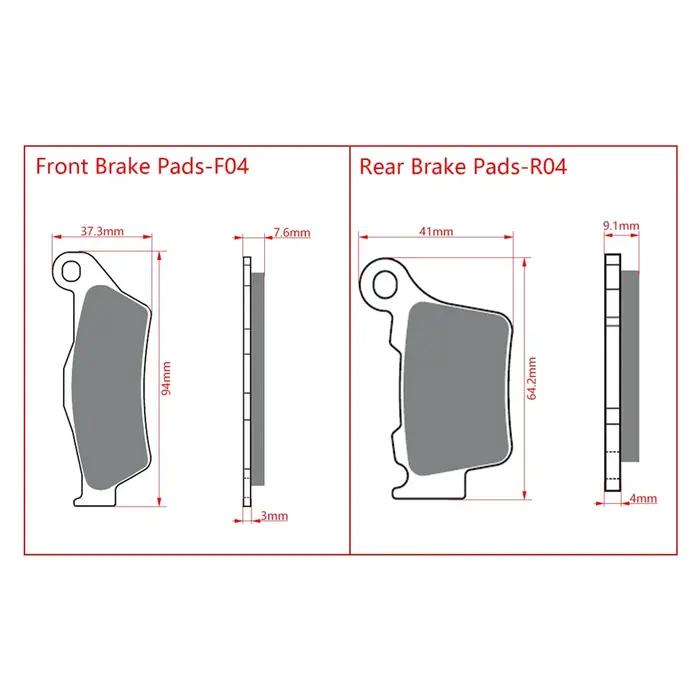 Plaquettes de frein avant et arrière pour moto, frittage en cuivre, accessoires de moto, KTM, HUSQVA