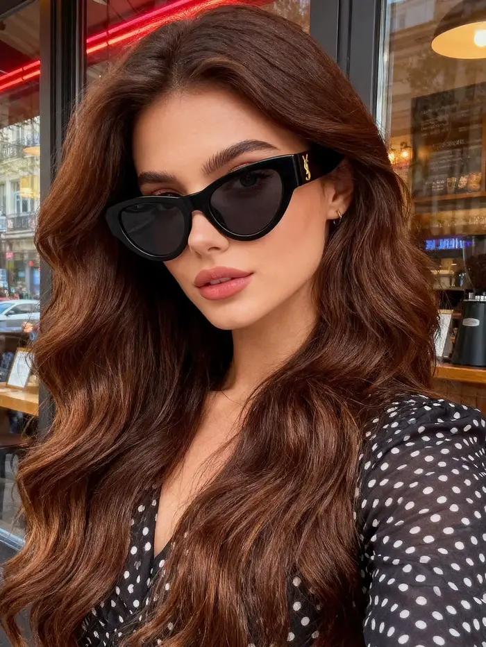 1 paire de lunettes tendance œil de chat pour femme – Cadeau idéal pour le quotidien, la conduite et