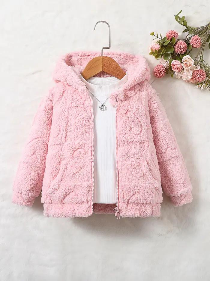 Manteau à capuche en cachemire pour filles, nouvelle mode printemps et automne pour enfants, 1 pièce