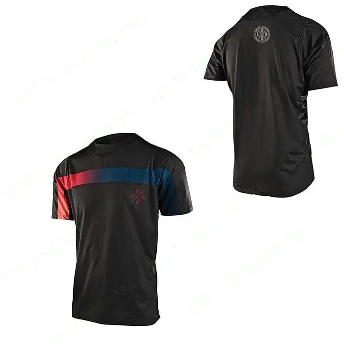 Maillot à manches 3/4 pour homme, VTT, MX, cyclisme de montagne, chemise d'endurance, DH, moto tout-