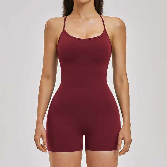 Combinaisons de yoga pour femmes, vêtements de sport, magnifique combinaison de yoga une pièce avec