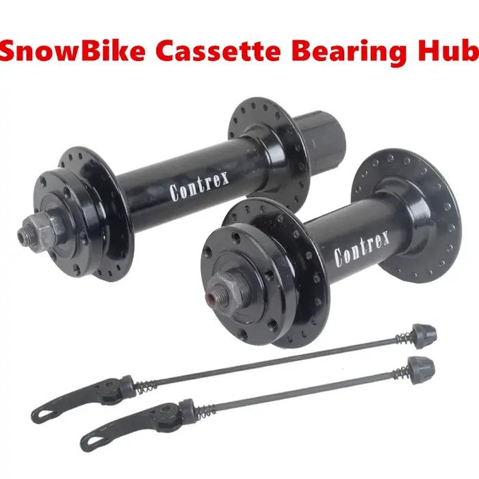 Moyeu de vélo de neige 26 pouces, roulement de Cassette en alliage d'aluminium Ultra large, 2 axes a