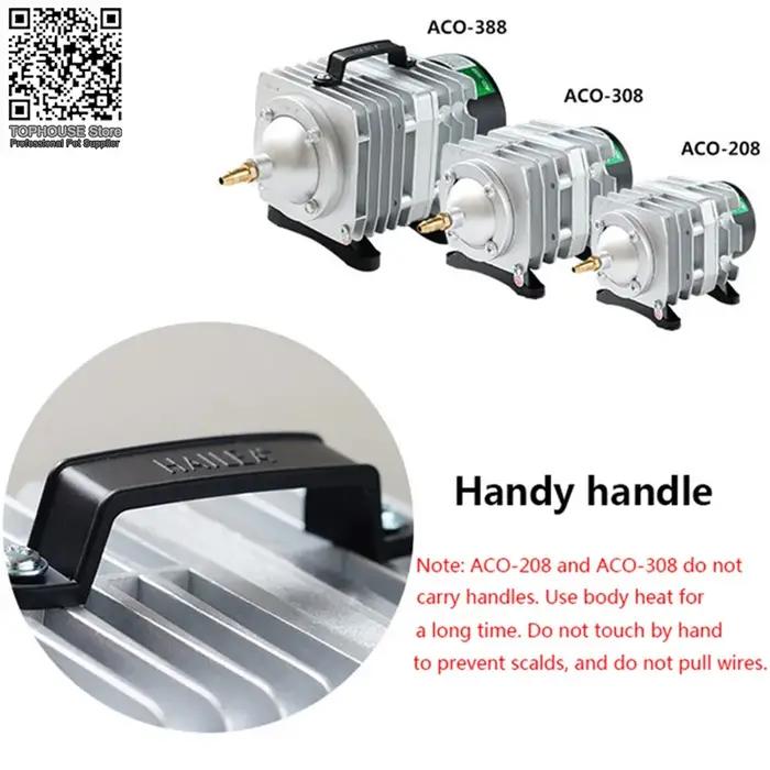 220 V Hailea externe haute puissance AC e-magnétique pompe à Air étang à poissons pompe à oxygène co