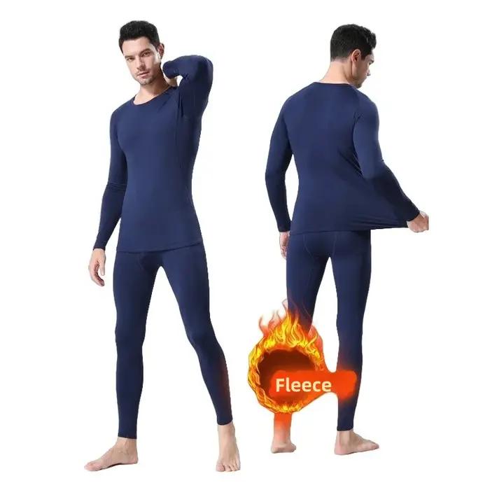Sous-vetements thermiques hommes mince sourire elastique compression fitness sports d'hiver premiere couche vetements maillot de corps confort performance hiver activites physiques occasions speciales