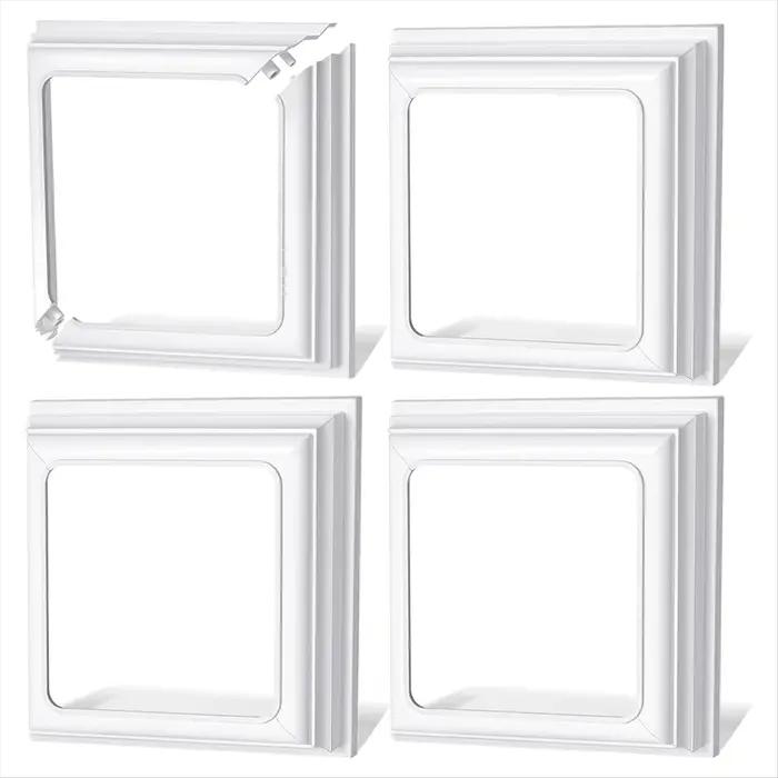 A04I 4x4 pouces jupe de poteau en vinyle-garniture de couverture de Base de poteau blanc pour poteau