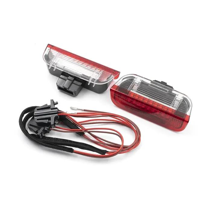 4x blanc/rouge Led porte courtoisie voyant d'avertissement intérieur lampe de bienvenue pour VW Golf