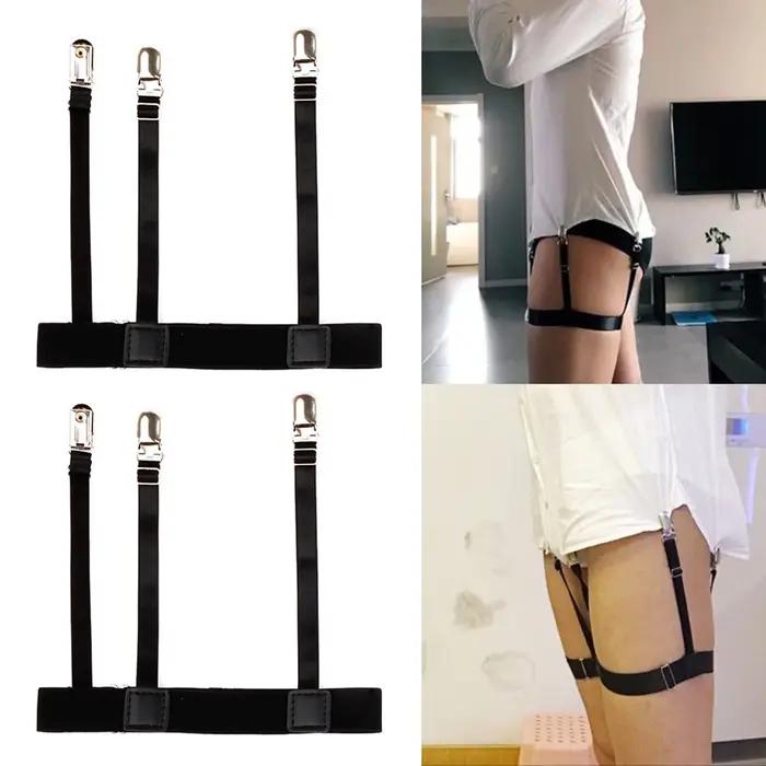 Porte-jarretelles GNE confortable pour femme, bretelles de verrouillage pour chemise, clips d'escali