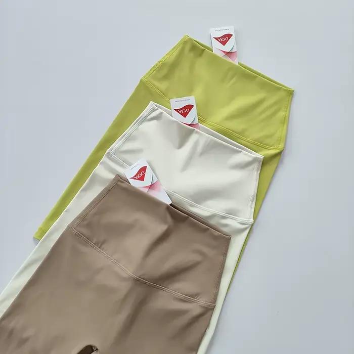 Short de yoga femme été taille haute - Fitness moulant respirant séchage rapide pour cyclisme et gym