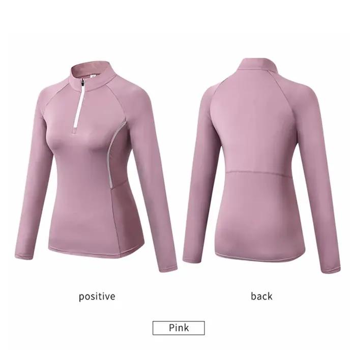 Chemise d'entraînement pour femmes à manches longues automnales conçue pour la course à pied yoga gymnastique fitness jogging en plein air confortable durable et élégante