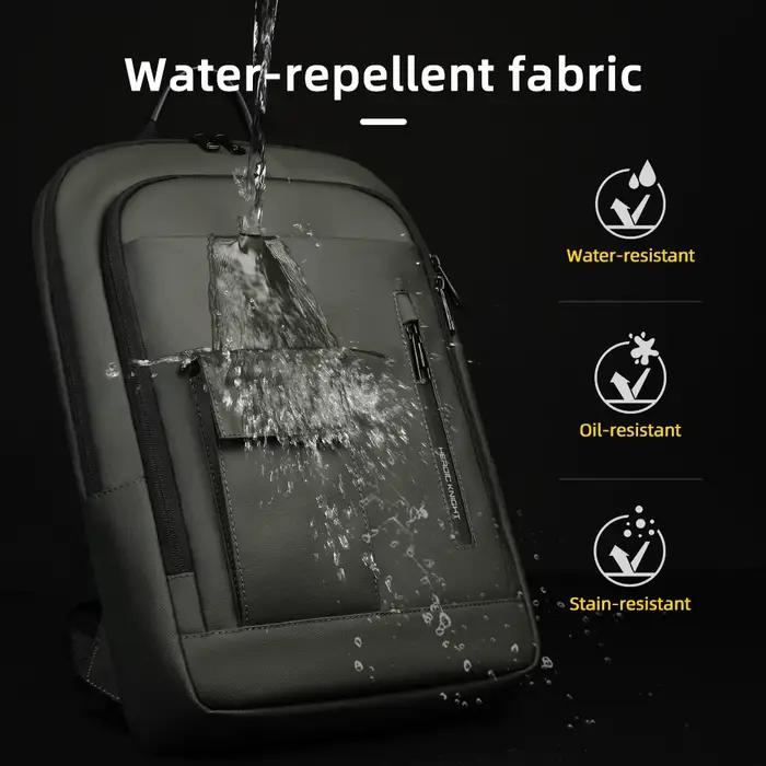Heroic Knight – sac à dos d'affaires fin pour hommes, étanche, pour ordinateur portable 15.6 pouces,