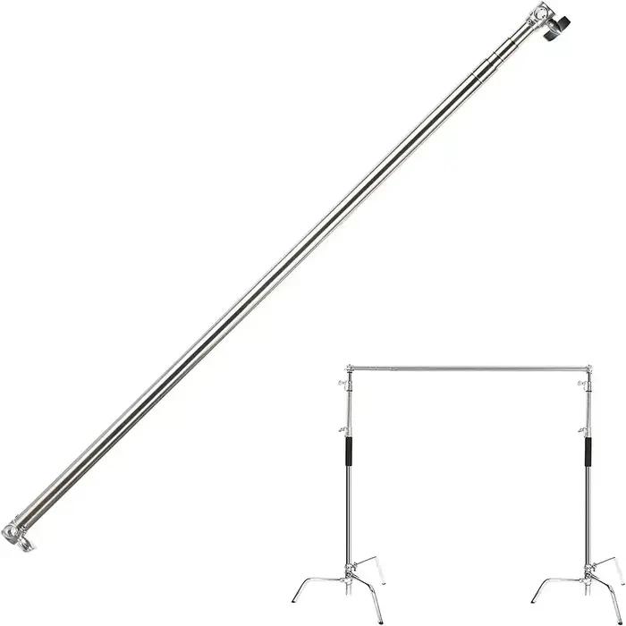 Barre transversale télescopique de 3M de longueur maximale, trépied réglable en C pour photographie,