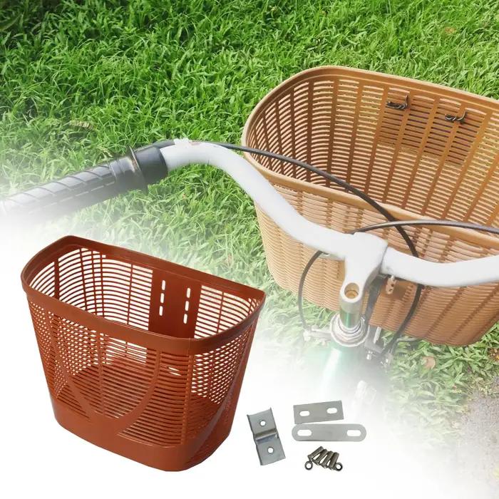 Panier avant de vélo robuste pour enfants et adultes porte-animaux grand rangement camping épicerie facile à installer