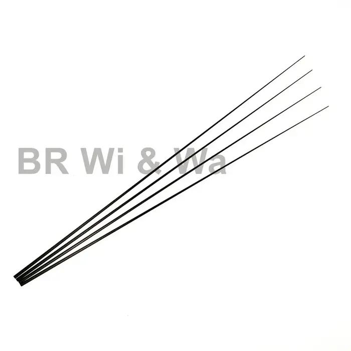 BR Wi & Wa 4 pièces 50CM pointe de canne en carbone massif blanc sans peinture composants de constru