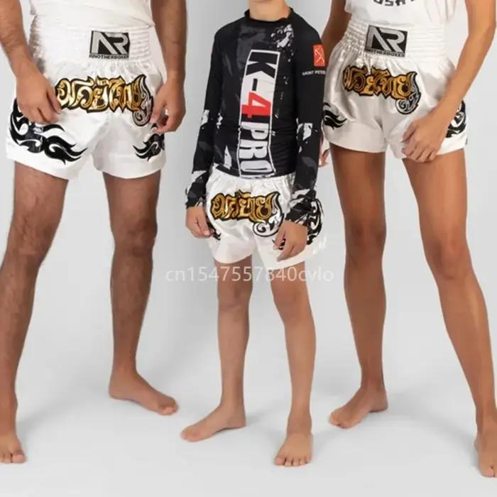 Short Muay Thai, short de boxe court Kickboxing, maillot de boxe pour l'entraînement de frappe, shor