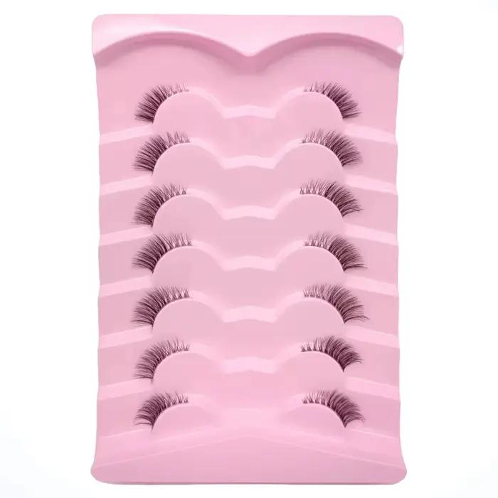 7 paires de cils de renard de longueur mixte 3-5-9mm, boucles D, faux cils fins en vison, moelleux,