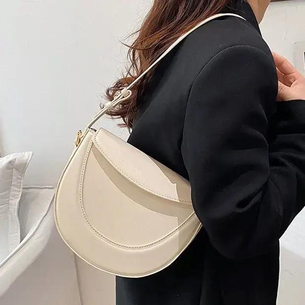Sac à main élégant à bandoulière, sac à main en cuir de luxe haut de gamme pour femmes, design vinta