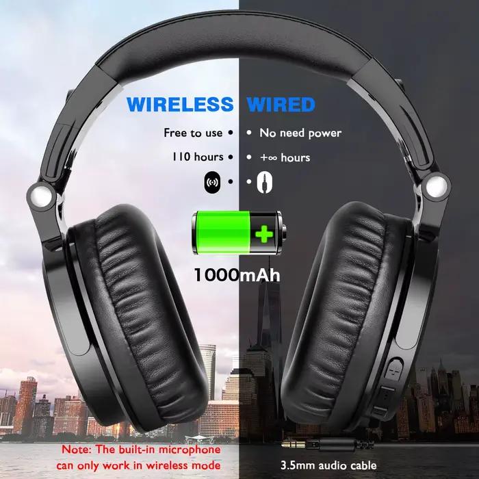 Oneodio-Casque d'écoute sans fil Pro-C, avec pilotes en néodyme 50mm, 110 heures de temps de jeu, BT