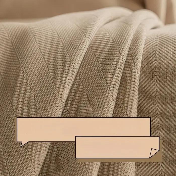 Rideaux Jacquard en Chenille Crème de Luxe