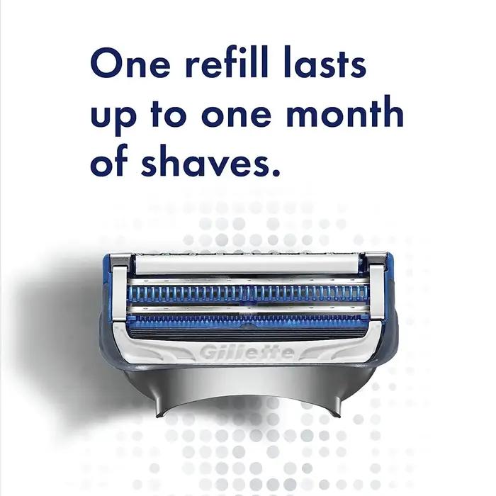 Gillette-SkinGuard Original pour Homme, Recharge de Lame de Rasoir, 2 Couches pour Peau Sensible, Ra