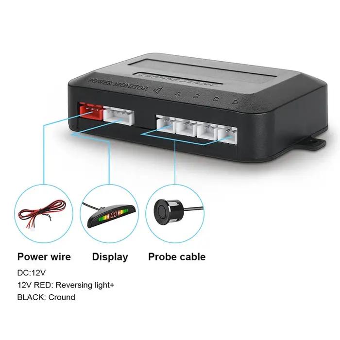 ParkStapKit-Kit de capteurs de stationnement LED pour voiture, affichage numérique précis de l'alarm