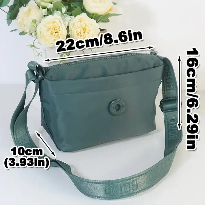 Sacs à bandoulière tendance pour femmes, sac messager, matériau en nylon de haute qualité, 3 poches,
