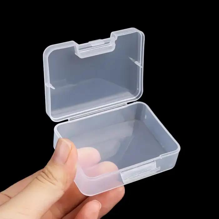 Boîte de rangement transparente en plastique de différentes formes, boîte de rangement transparente