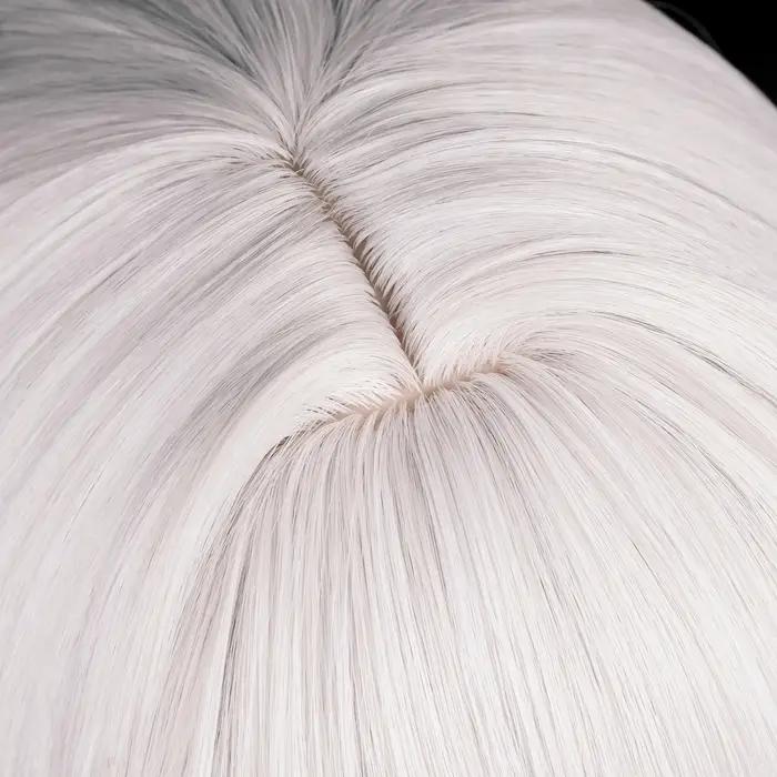 MSIWIGS – perruques de Cosplay synthétiques longues et lisses, cheveux blancs résistants à la chaleu
