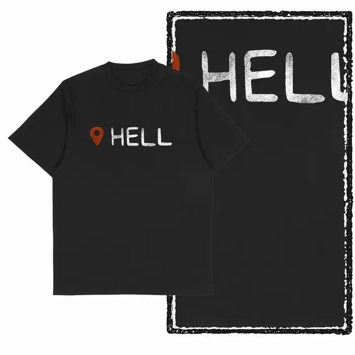 G25 Cool Vintage coton hommes en détresse créatif imprimé graphique T-shirt | T-shirt col rond pou
