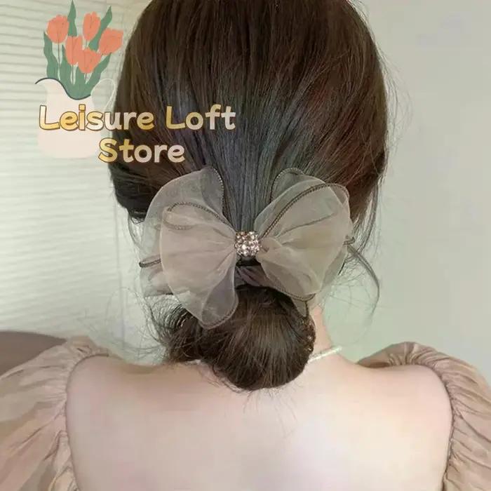 Nouveaux Accessoires Pour Cheveux Élastiques Attachés Chouchous Bandeaux Coiffes Avec Nœuds Papillon Pour Femme Fille Occasions Spéciales