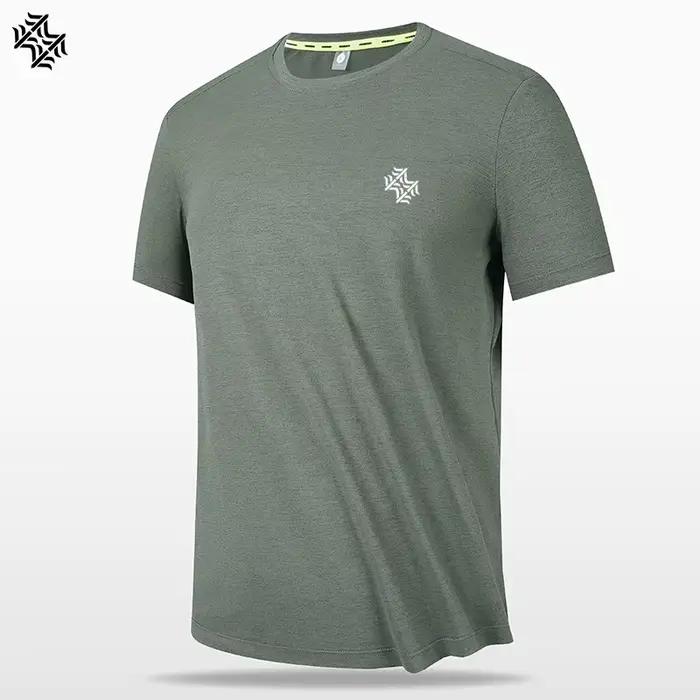 SBWL-T-shirt à séchage rapide pour homme, chemise de protection respirante, soie glacée, randonnée e