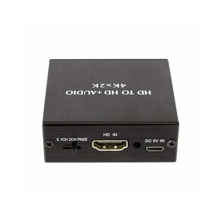 Extracteur Audio vidéo 4K x 2K HDTV vers convertisseur Audio 3.5MM SPDIF optique TOSLINK adaptateur