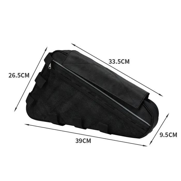 Sac à batterie pour vélo électrique, 36V, 48V, 60V, 72V, sacs triangulaires pour boîte de vélo noire