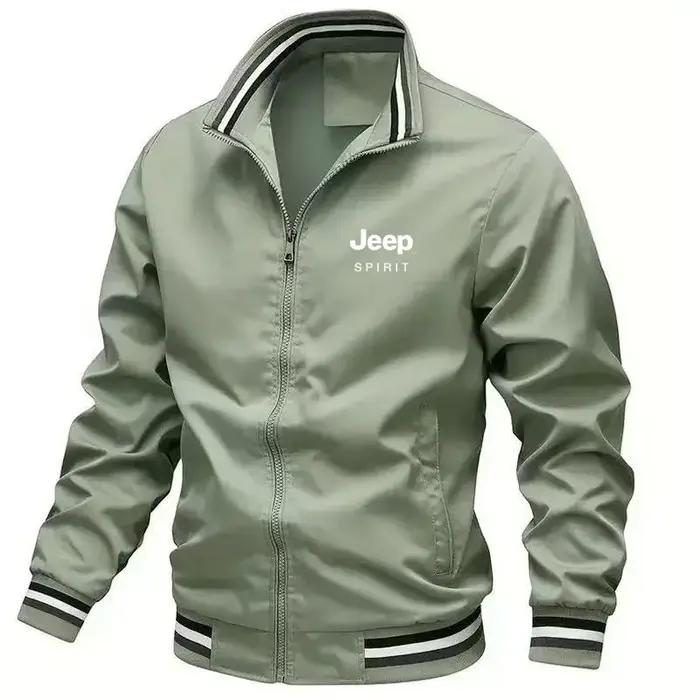 Nouvelle veste décontractée à col montant pour homme Jeep 2026, haute qualité, printemps-automne, co