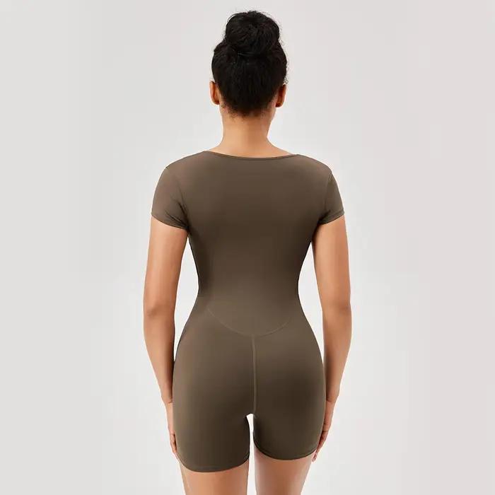 Combinaison d'entraînement été femme - Body sport Yoga Fitness Push Up confortable