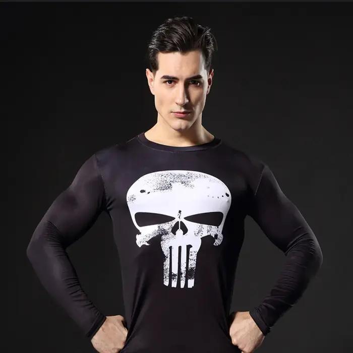 Vêtements de sport à Compression pour hommes, collants de gymnastique, vêtements d'entraînement, Jog