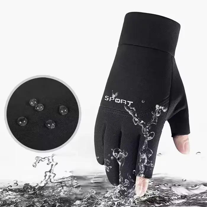 Gants de pêche d'hiver pour hommes et femmes, chauds et antidérapants pour le cyclisme, pour la pêch