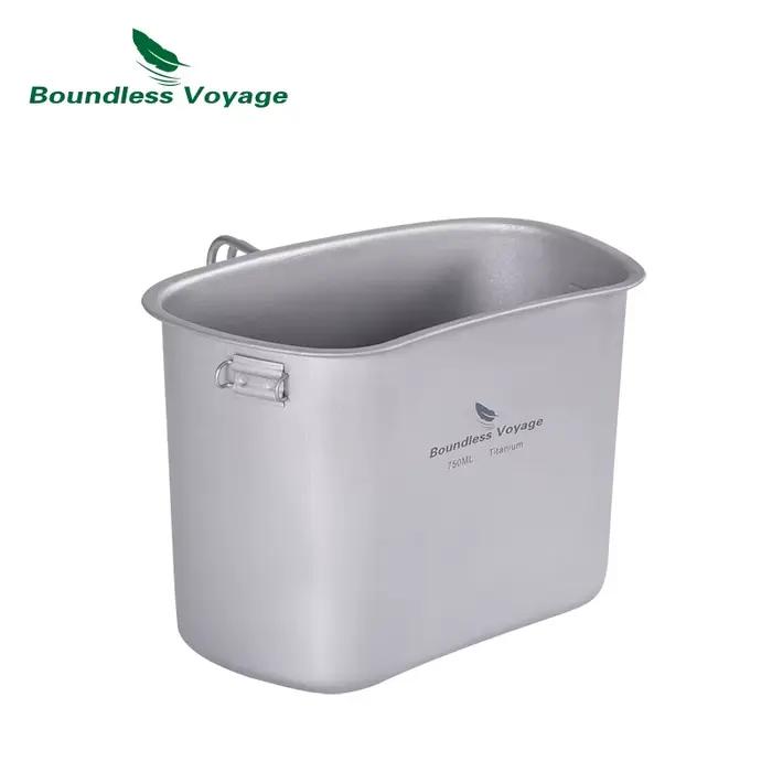 Bouteille titane militaire camping randonnée 1100ml pot 750ml bol 400ml ustensiles cuisine outdoor