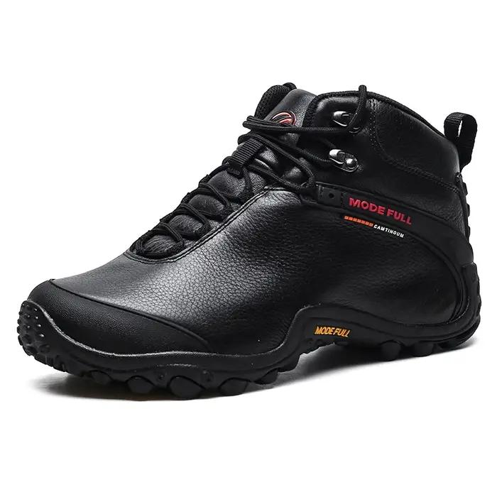 Chaussures de randonnée imperméables en cuir de vache pour homme femme randonnée chasse escalade montagne activités plein air occassions spéciales