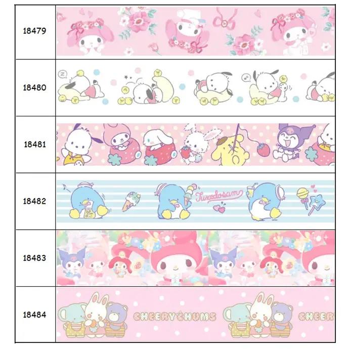 DHK – ruban gros-grain imprimé dessin animé japonais, 50yards, Kawaii, matériel d'accessoires pour c