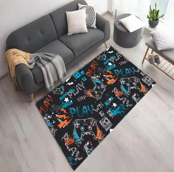 Tapis rétro arcade design memphis pour intérieur extérieur salles de jeux voûtes de bowling grottes hommes-decoration maison années 80 90